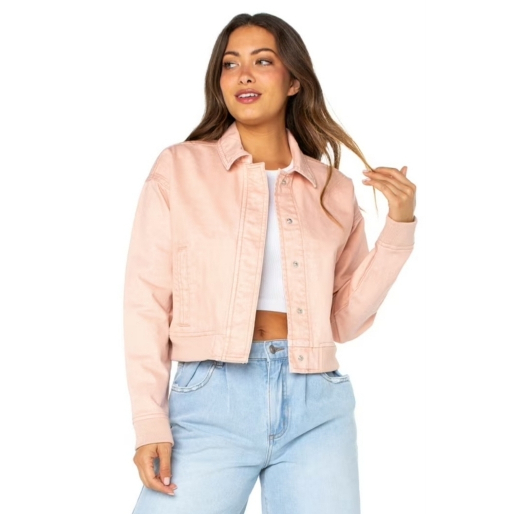 NEW Celebrity Pink Bomber Jacket